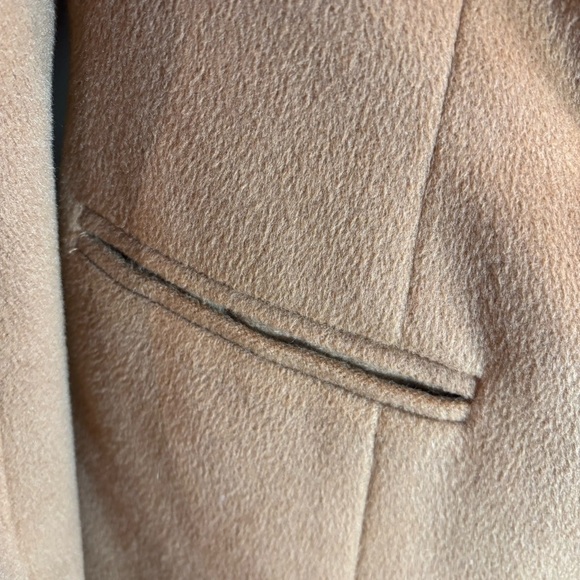 Unbranded Women's Tan Blazer with Buckle Detail Shoulder Pads Lined with Pockets - Picture 4 of 7